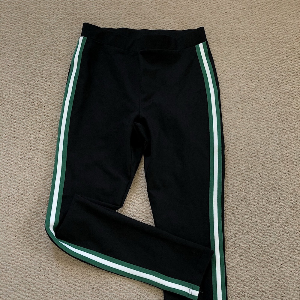 High Quality Leggings with Striped Ribbon Detail